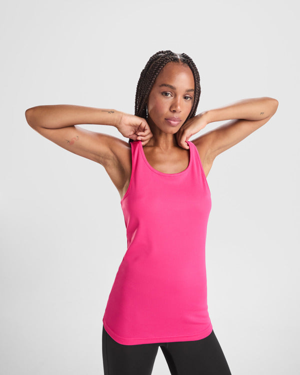 ROLY SHURA Women's tank top in white - promotional clothing printed with your company logo