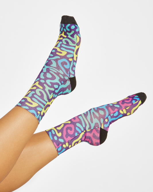 ROLY KALOX Unisex socks in white - promotional clothing printed with your company logo