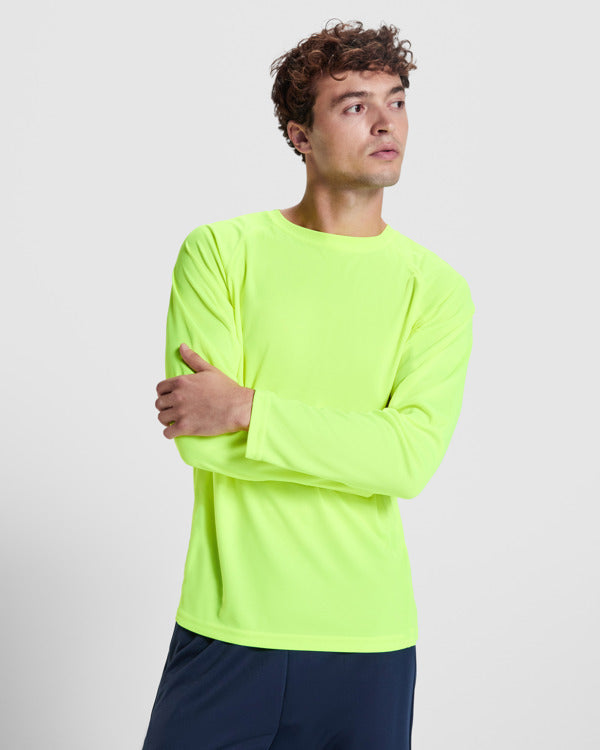 ROLY MONTECARLO L/S Men's T-shirt in white - promotional clothing printed with your company logo