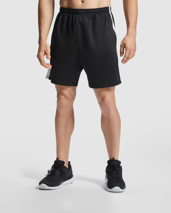 ROLY LAZIO Men's shorts in black - promotional clothing printed with your company logo