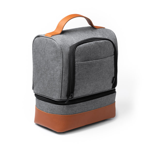 Stamina KULGA RPET cooler bag in heather grey - promotional merchandise printed with your company logo