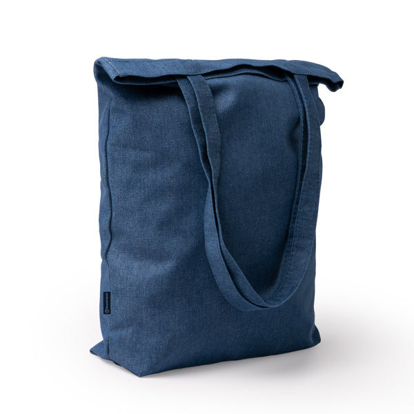 Stamina DEAM Denim fabric tote bag in blue jeans - promotional merchandise printed with your company logo