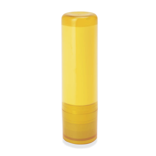 Stamina LISSEN Plastic lip balm in yellow - promotional merchandise printed with your company logo