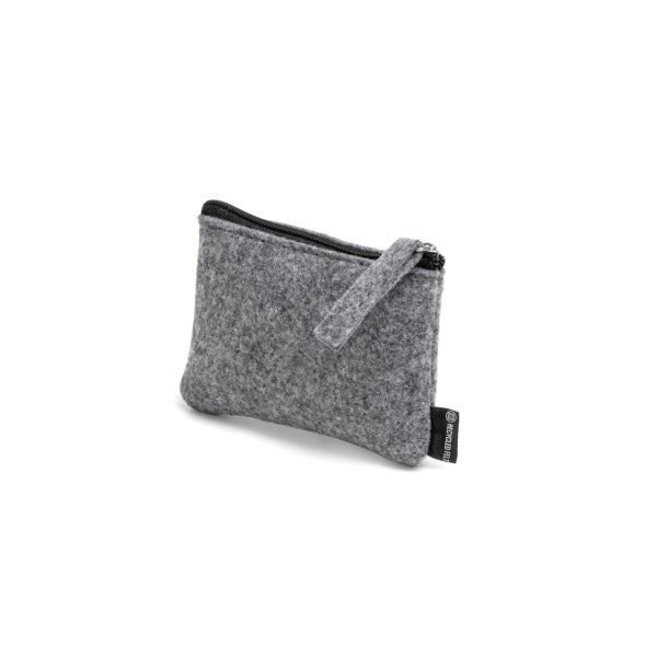 Stamina LUTON Recycled felt purse in grey - promotional merchandise printed with your company logo