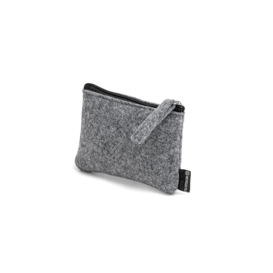 Stamina LUTON Recycled felt purse in grey - promotional merchandise printed with your company logo
