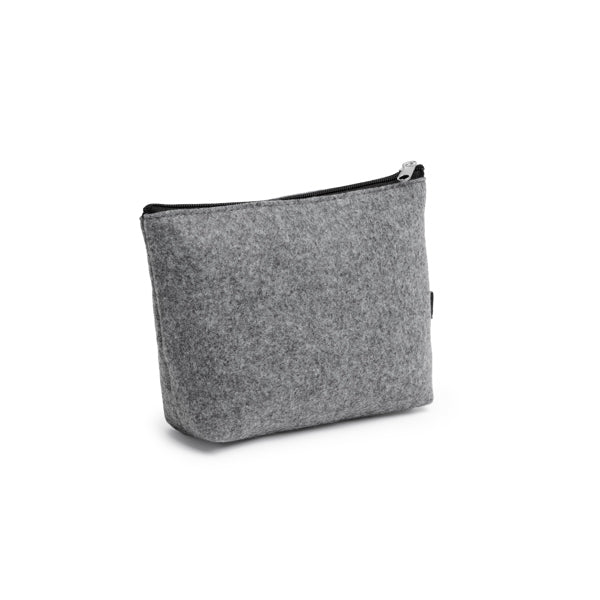 Stamina AVIRA Recycled felt toiletry bag in grey - promotional merchandise printed with your company logo