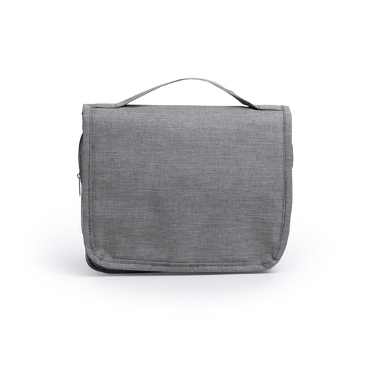 Stamina YURI RPET toiletry bag in grey - promotional merchandise printed with your company logo