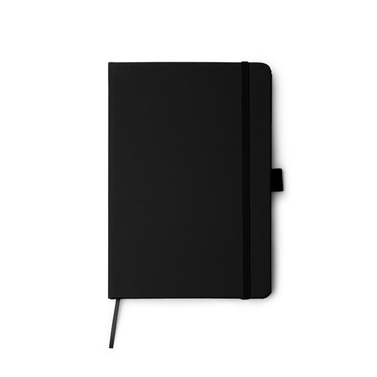 Stamina MARION Recycled PU notebook A5 in black - promotional merchandise printed with your company logo