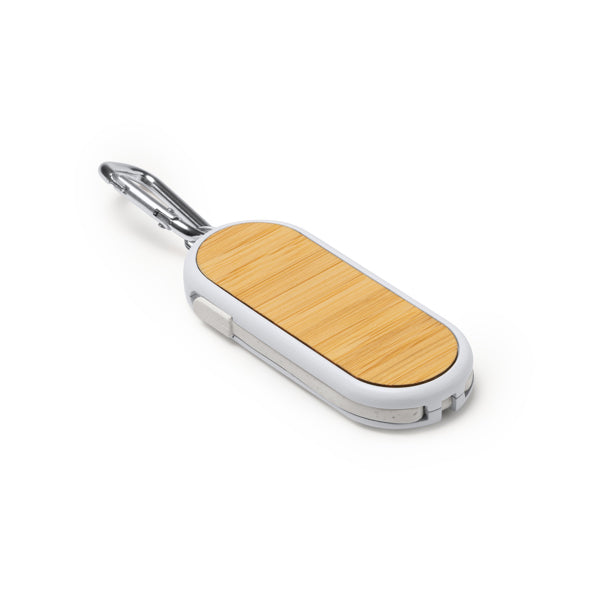 Stamina DIONE Bamboo and wheat fibre charger in white - promotional merchandise printed with your company logo