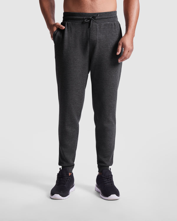 ROLY IRIA Unisex trousers in heather black - promotional clothing printed with your company logo
