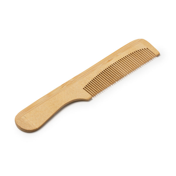 Stamina RIZO Natural bamboo comb in bamboo - promotional merchandise printed with your company logo