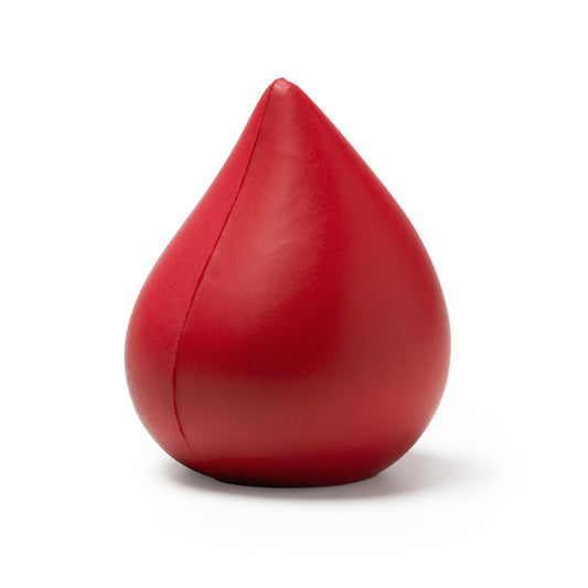 Stamina DONA Plain colour PU stress ball in red - promotional merchandise printed with your company logo