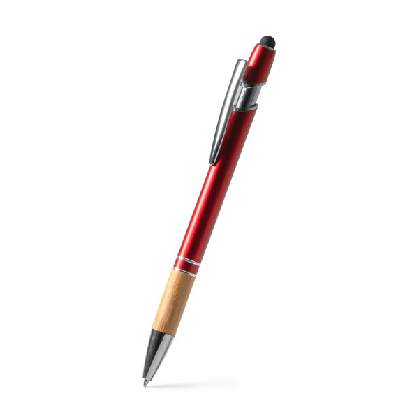 Stamina DEKEL Bamboo ball pen in white - promotional merchandise printed with your company logo