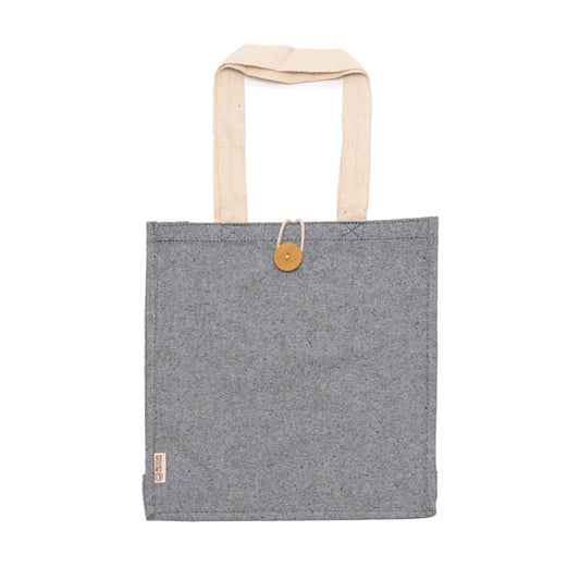 BARMER - Borsa in cotone riciclato con finitura erica