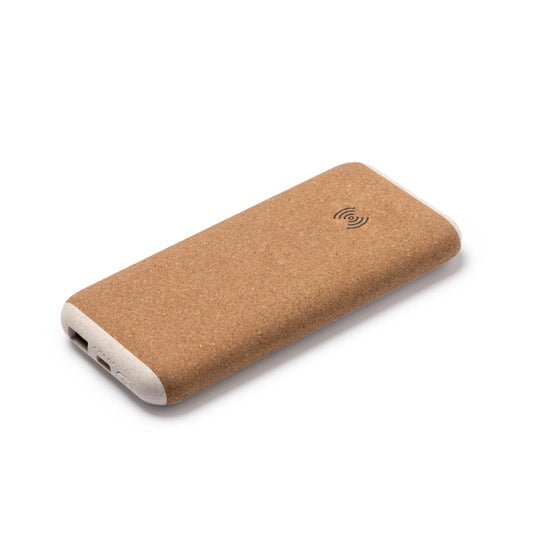 Stamina ROTOX Cork and wheat fibre power bank 000 mAh in beige - promotional merchandise printed with your company logo