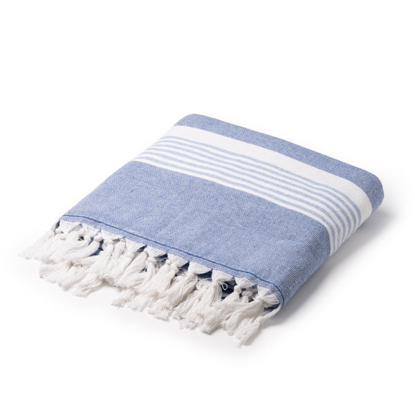 Stamina WARTON Sarong with terry towel in cotton (340 gsm) in light royal - promotional merchandise printed with your