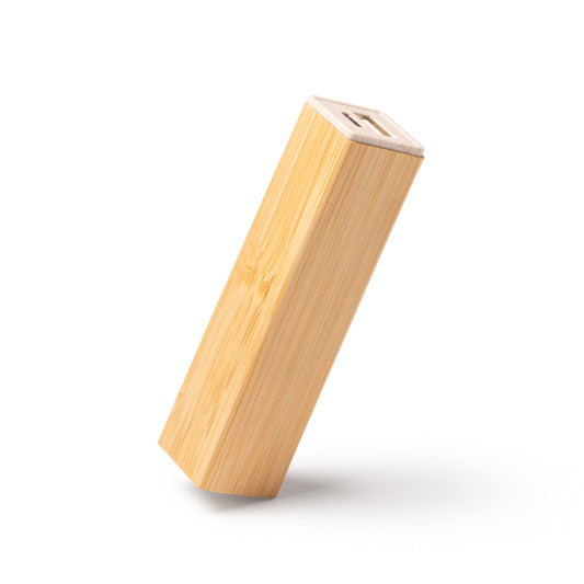 Stamina MUNTER Bamboo and wheat fibre power bank 600 mAh in beige - promotional merchandise printed with your company logo