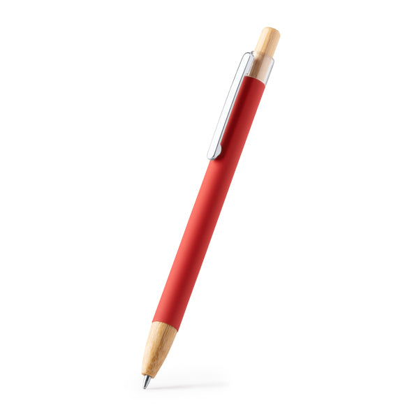 Stamina SILMA Bamboo ball pen in white - promotional merchandise printed with your company logo