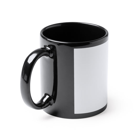 Stamina LIXI ml ceramic mug 350 ml in black - promotional merchandise printed with your company logo