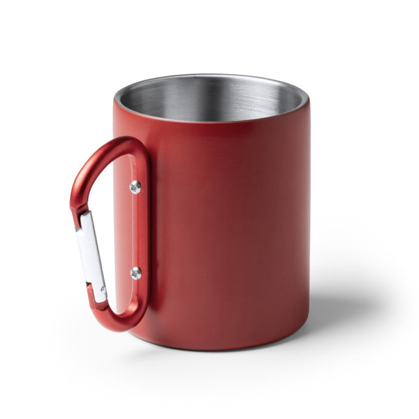 Stamina NASIK Recycled stainless steel thermal cup 300 ml in white - promotional merchandise printed with your company logo