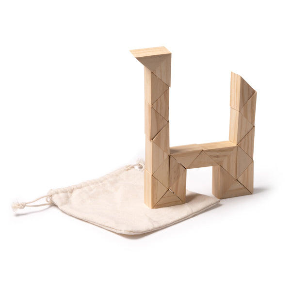 Stamina NOKIT Wood game in beige - promotional merchandise printed with your company logo
