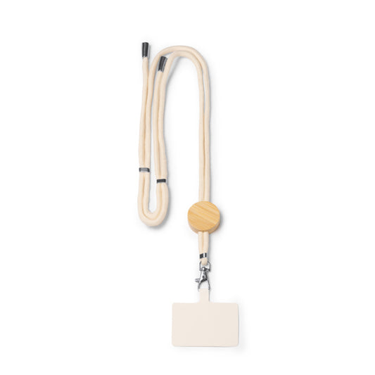 Stamina NIBIS Cotton and bamboo lanyard in round - promotional merchandise printed with your company logo