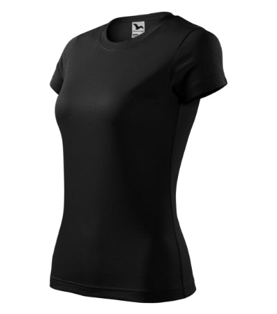 MALFINI FANTASY Women's T-shirt in black - promotional clothing printed with your company logo
