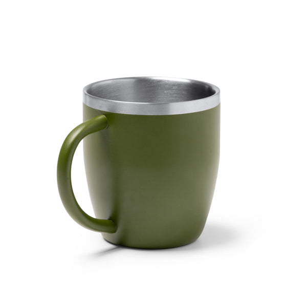 Stamina BANY Double-walled stainless steel thermal cup in white - promotional merchandise printed with your company logo