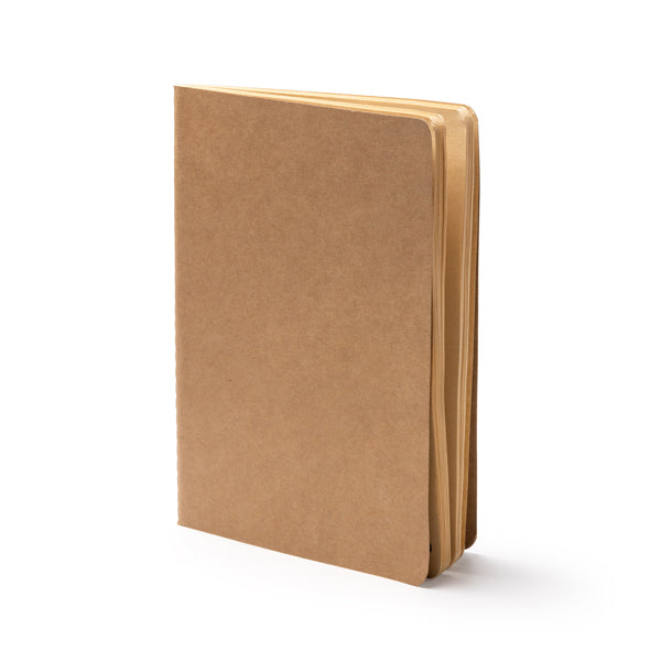 Stamina BORGES Recycled cardboard and recycled notebook A5 in beige - promotional merchandise printed with your company logo