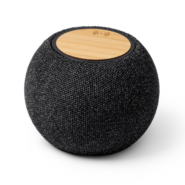 Stamina BANDINI Wireless Bluetooth speaker in black - promotional merchandise printed with your company logo