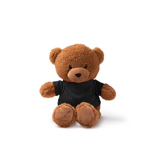 Stamina KODA Polyester plush teddy bear in black - promotional merchandise printed with your company logo