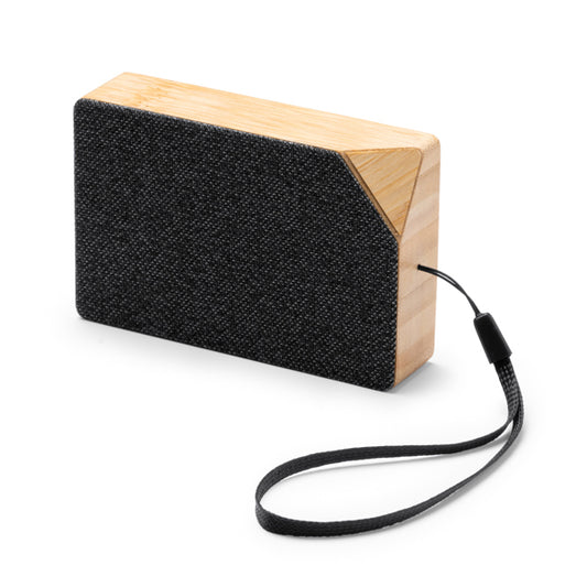 Stamina YUNKER Recycled RPET polyester and Bluetooth speaker in beige - promotional merchandise printed with your company