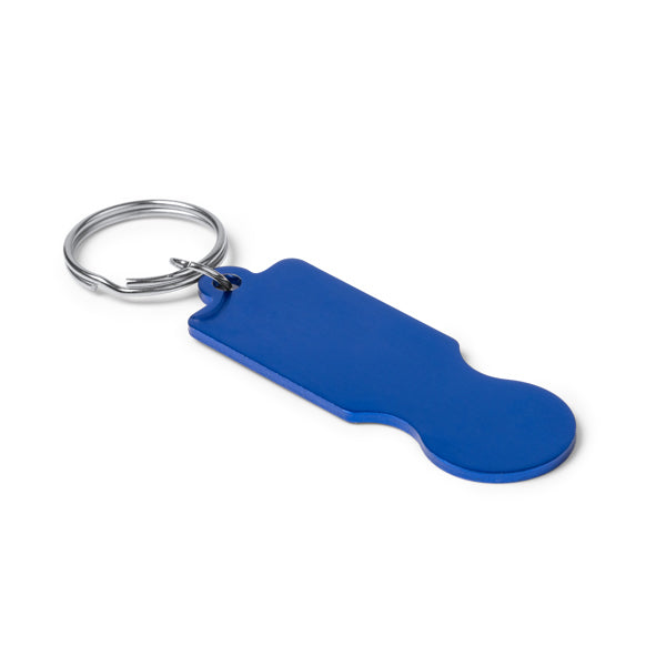 Stamina HORNET Recycled aluminium keyring in black - promotional merchandise printed with your company logo