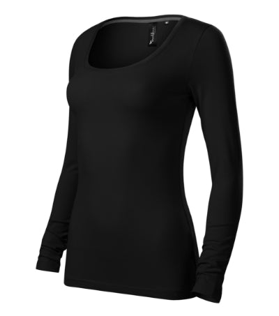 MALFINI Premium BRAVE Women's T-shirt in black - promotional clothing printed with your company logo