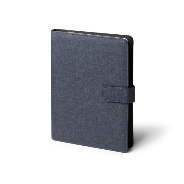 Stamina TARLY Multi-purpose RPET folder A5 in black - promotional merchandise printed with your company logo