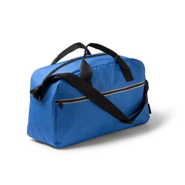 Stamina WILKINS RPET sports bag in black - promotional merchandise printed with your company logo