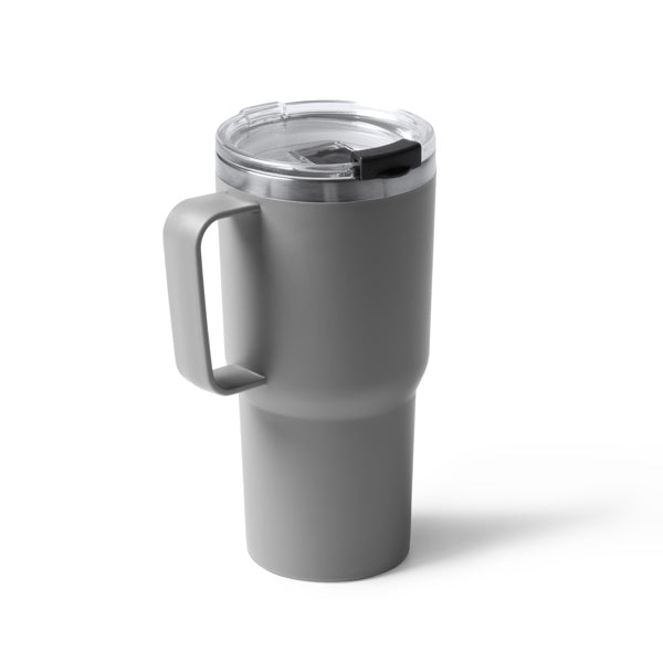 Stamina KENCHER Stainless steel and PP mug 500 ml in white - promotional merchandise printed with your company logo