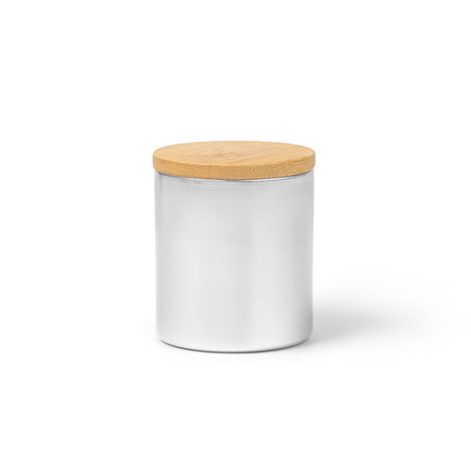 Stamina MARIS Scented candle in silver - promotional merchandise printed with your company logo