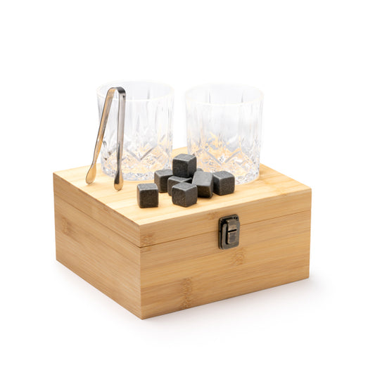 Stamina DANYS Bamboo gift set in beige - promotional merchandise printed with your company logo
