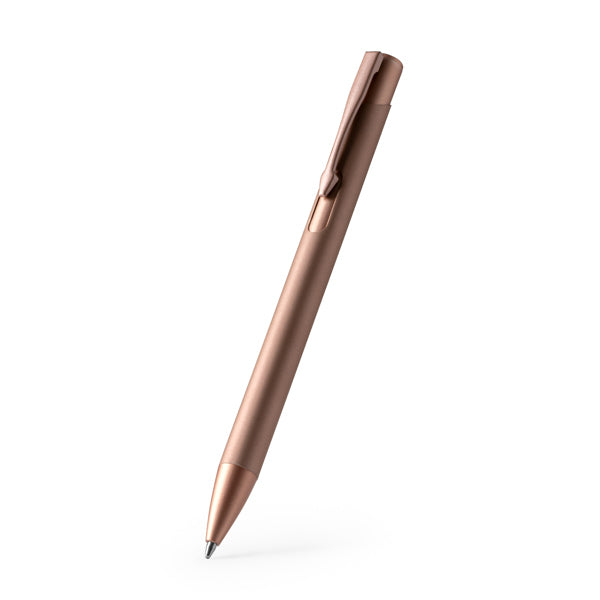 Stamina PROSA Ball pen with metal body and push button in black - promotional merchandise printed with your company logo