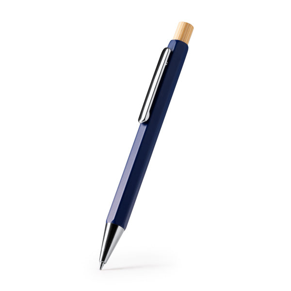 Stamina SALOM Bamboo ball pen in white - promotional merchandise printed with your company logo
