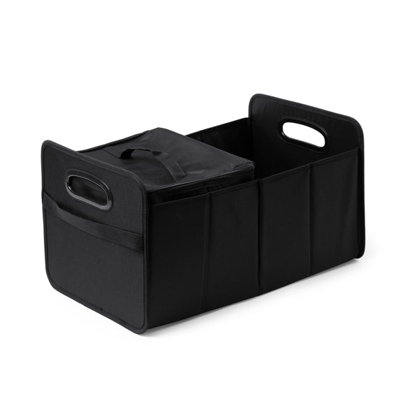 Stamina KENTIN Polyester cooler bag in black - promotional merchandise printed with your company logo