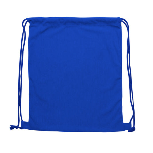 Stamina MASUR Corduroy fabric drawstring bag in royal blue - promotional merchandise printed with your company logo