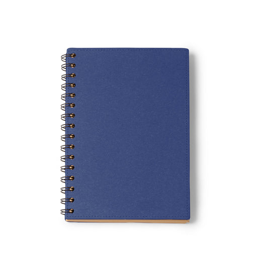 Stamina NUSAX Recycled cardboard and recycled notebook A5 in royal blue - promotional merchandise printed with your company