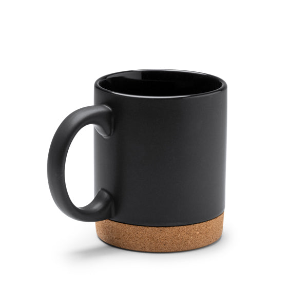 Stamina NURIX Ceramic and cork mug 320 ml in white - promotional merchandise printed with your company logo