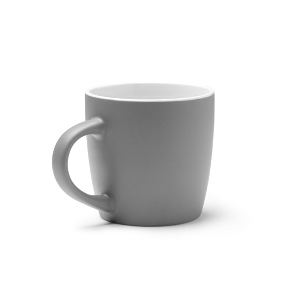 Stamina AMIT Compact ceramic mug 230 ml in black - promotional merchandise printed with your company logo
