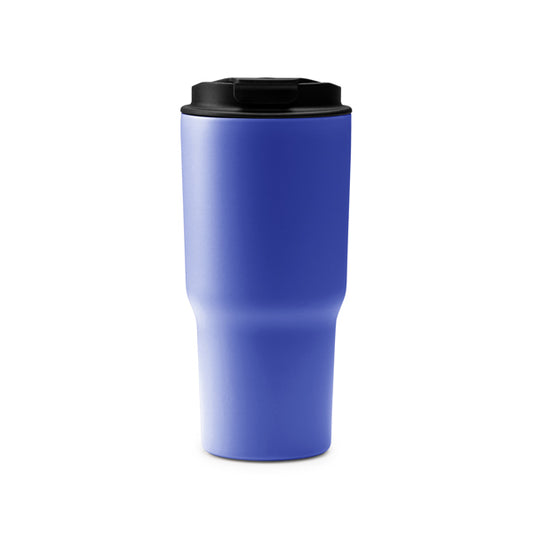 Stamina FILIP Stainless steel thermal cup 600 ml in royal blue - promotional merchandise printed with your company logo