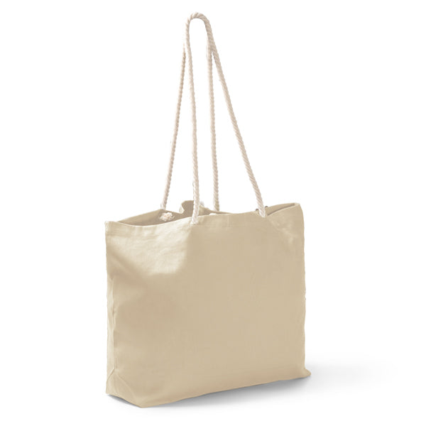 Stamina SANDY Cotton beach bag in beige - promotional merchandise printed with your company logo
