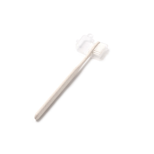 Stamina LEMAR Wheat fibres toothbrush in beige - promotional merchandise printed with your company logo