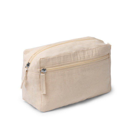 Stamina MODY Cotton toiletry bag in beige - promotional merchandise printed with your company logo